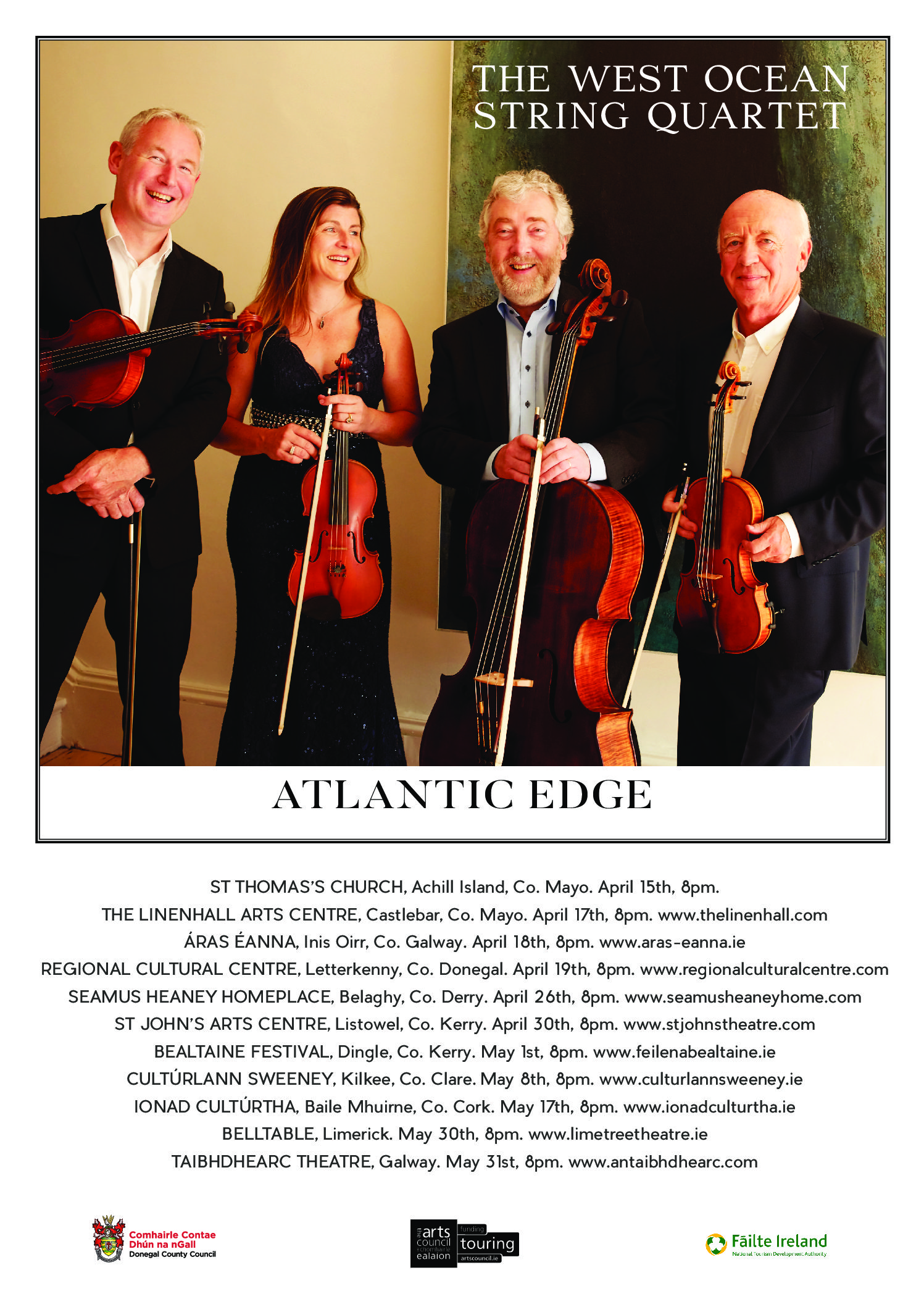 West Ocean String Quartet Spring Tour 2020 The West Ocean String