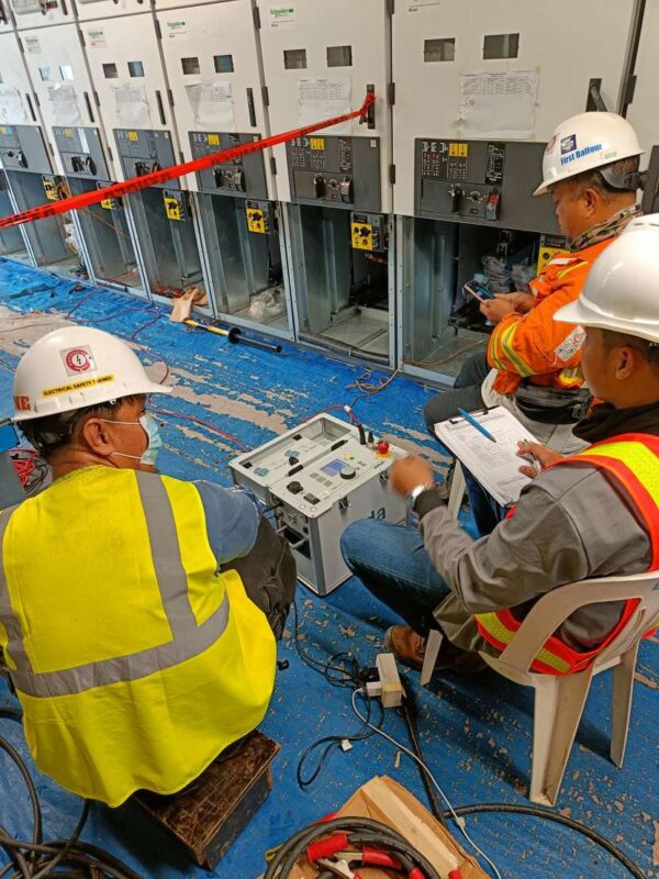 High Voltage Testing of 13.8KV Underground Cables at Palayan Binary Power Plant Thermal Energy