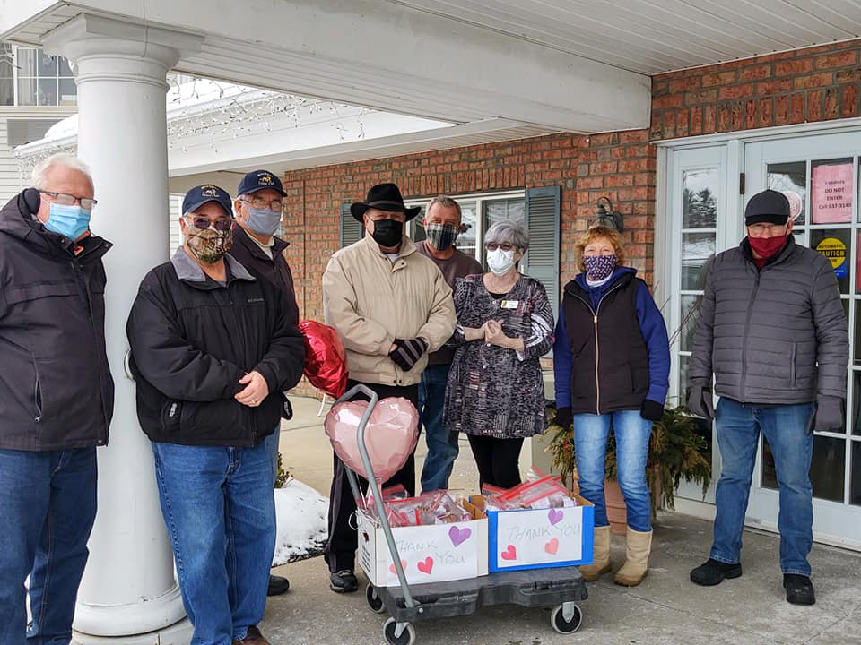 Brockport Lions assemble treats for staff of Evergreen Place and
