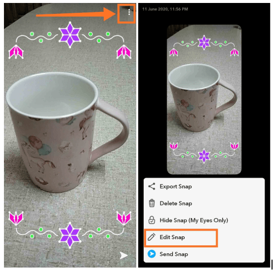 How To Remove Snapchat Filters From Saved Photo