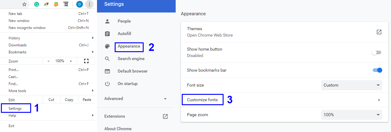 How to Change the Google Chrome Default Font?