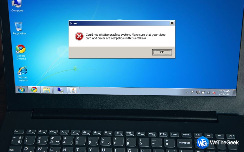 How To Fix ‘Unable To Initialize Graphics System’ Error