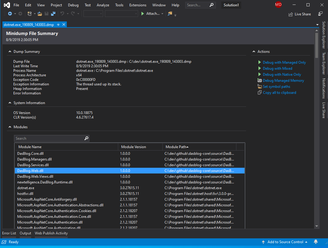 Visual studio code debugger settings profileops