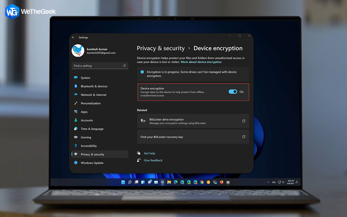 Encryption On Windows 11 Images