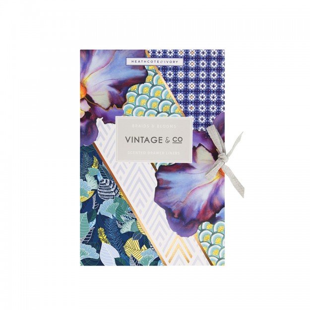 Heathcote & Ivory Braids & Blooms Scented Drawer Liners x 6 sheets