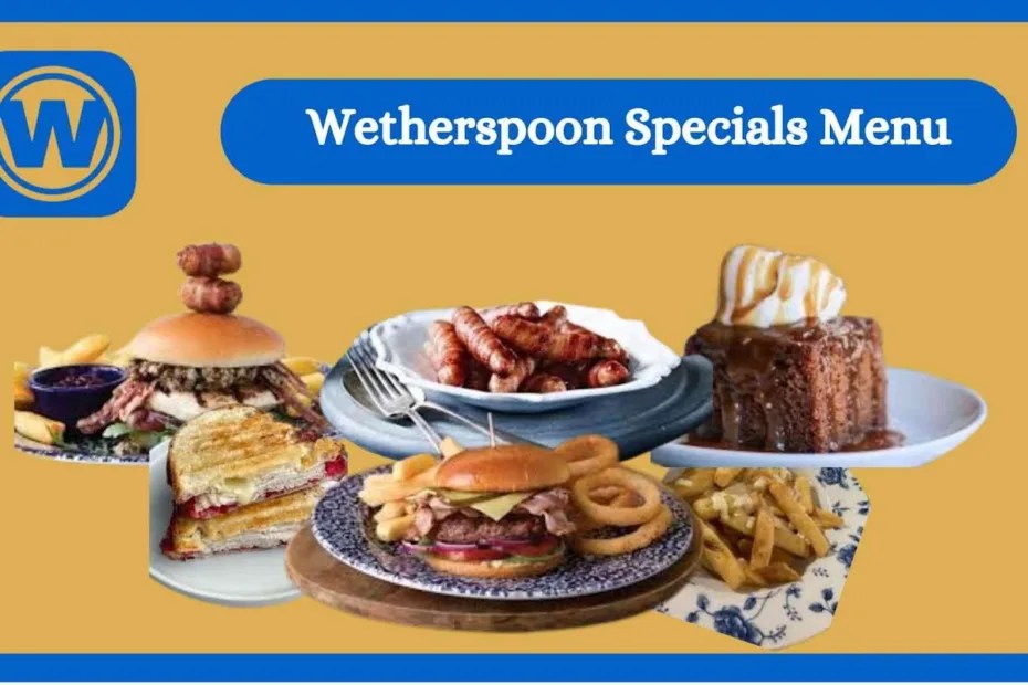 Menu Wetherspoons Menu