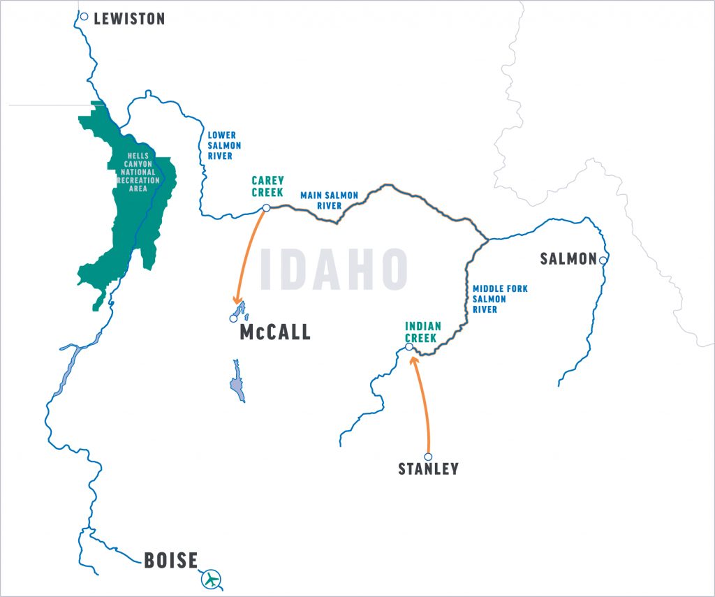 Main Salmon River Map River Guide's Journal: A Journey Down Idaho's Main Salmon River - Wet Planet Whitewater