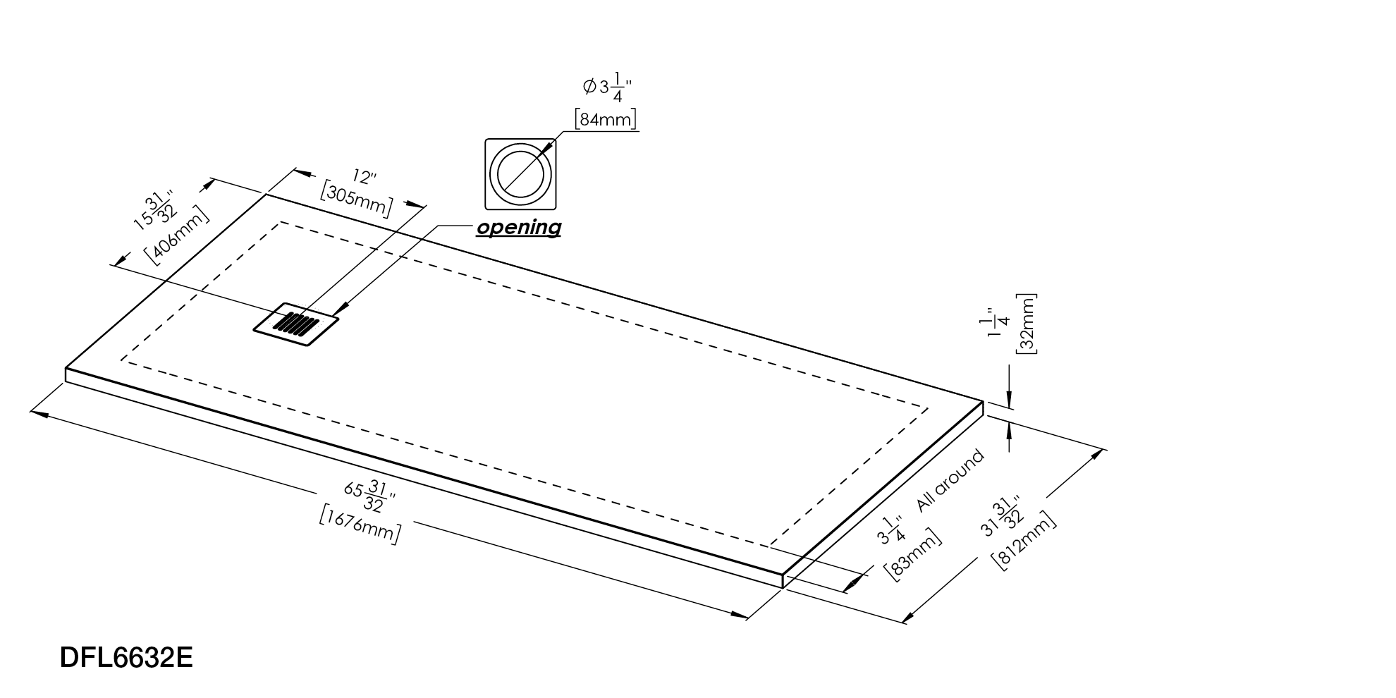 High End Shower Floor With Slate Finish WETSTYLE