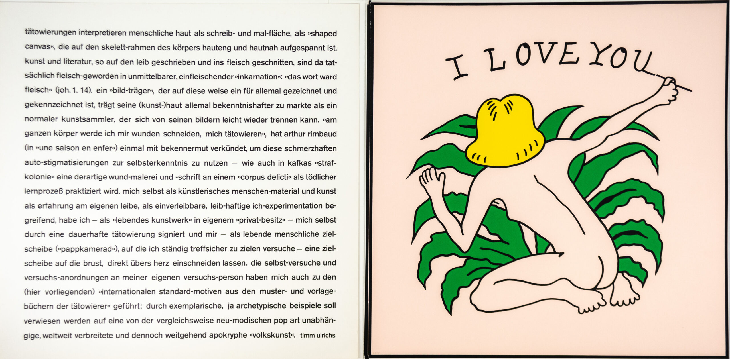 Timm Ulrichs (1940 Berlin) (F) 4tlg., Mappe 'Timm Ulrichs Bilder