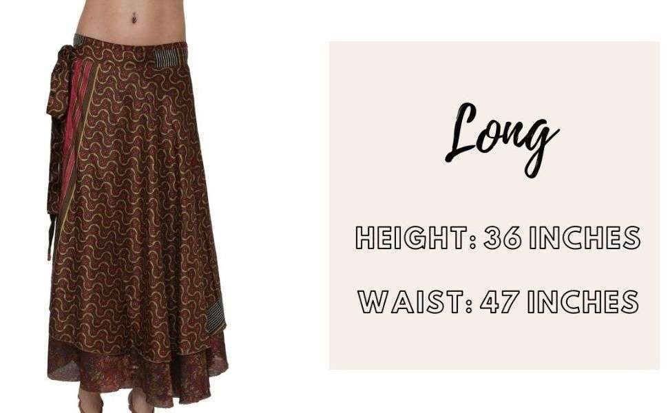 Pack of Two Layer Magic Silk Wrap Around Skirt / Dress