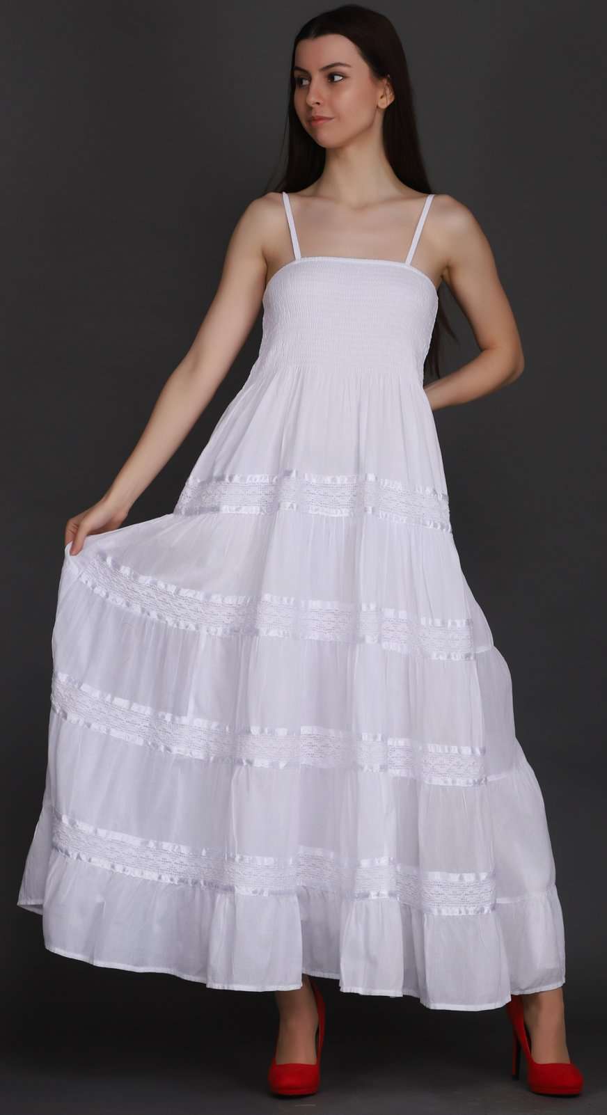 Pack of White Empire Waist Maxi Dresses cheap white dresses