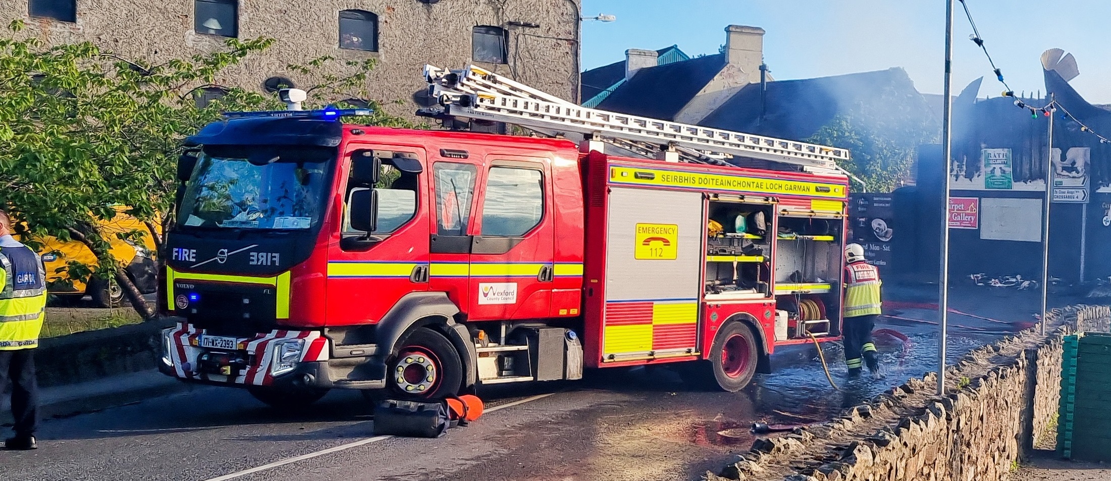 Forecourt fire at Castlebridge