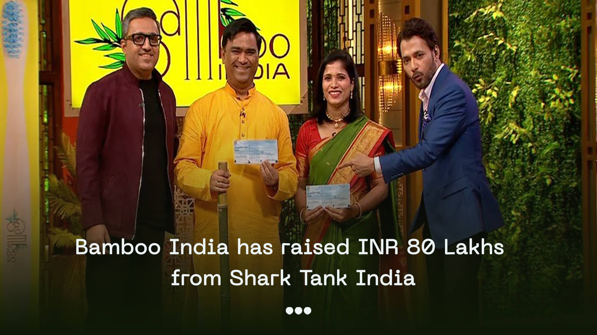 Bamboo India has raised INR 80 lakhs from Shark Tank India WEXT India Ventures