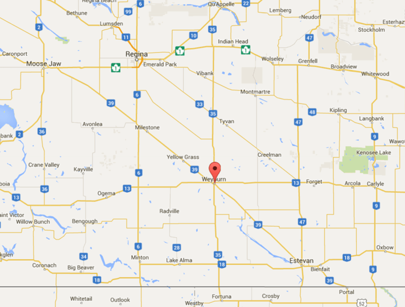 Map Of Saskatchewan Cities And Towns