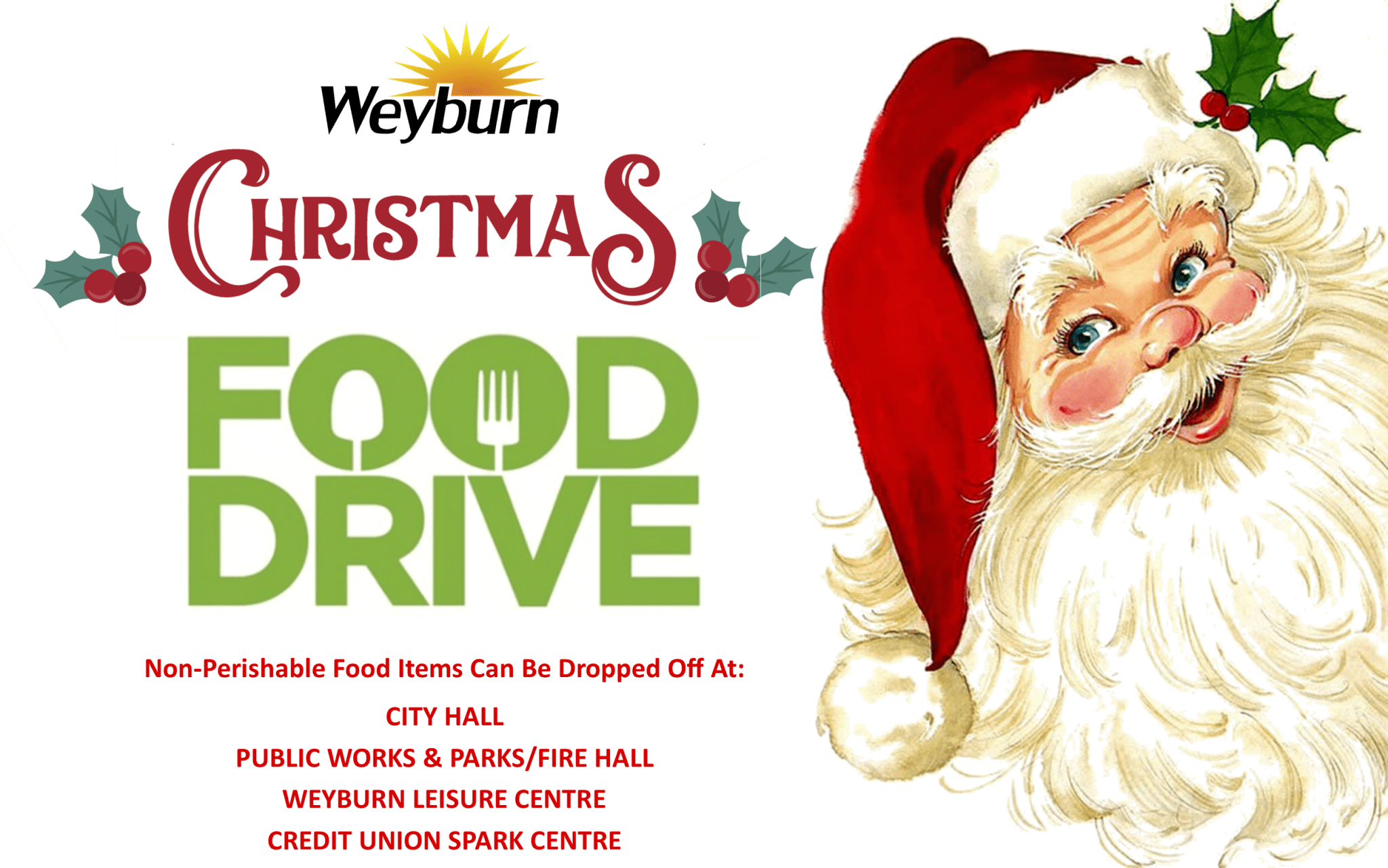 City of Weyburn Holiday Food Bank Drive! Weyburn, Saskatchewan