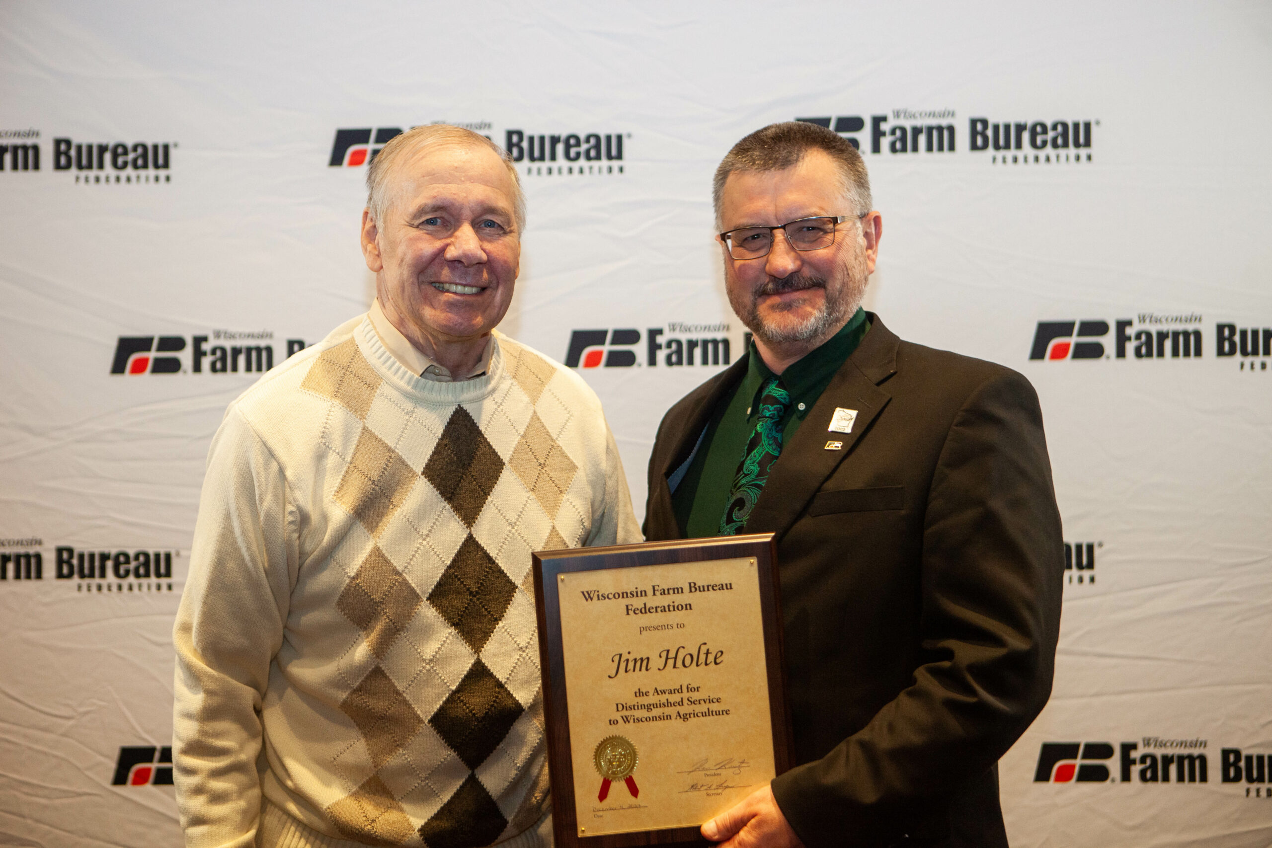 Jim Holte Receives ‘Distinguished Service to Wisconsin Agriculture