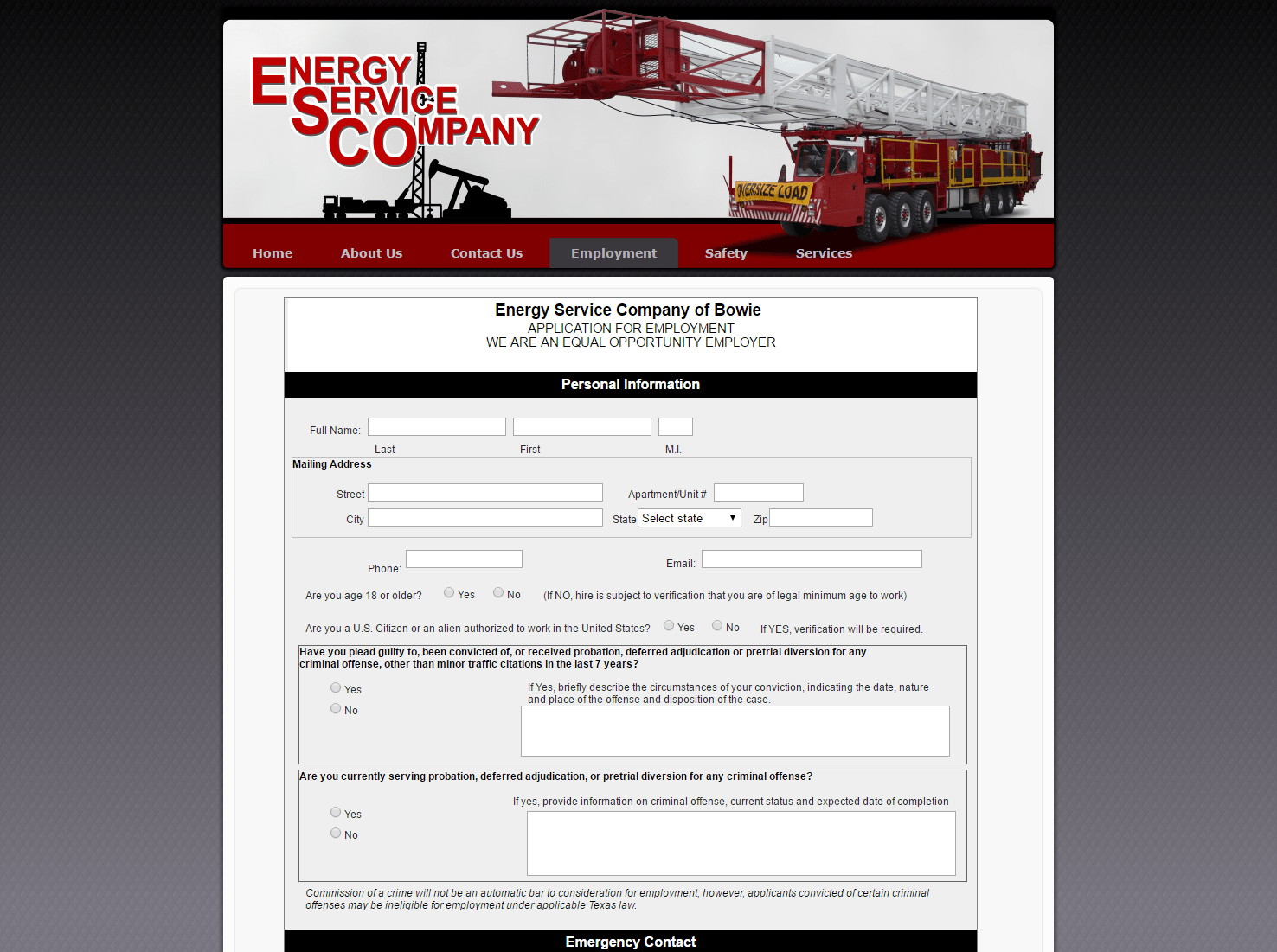 Energy Service Company Wichita Falls Central
