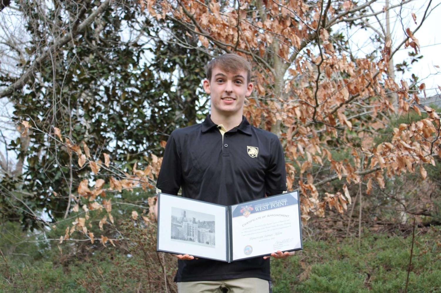 From West to West Point Titan Donovan Allen gets accepted into