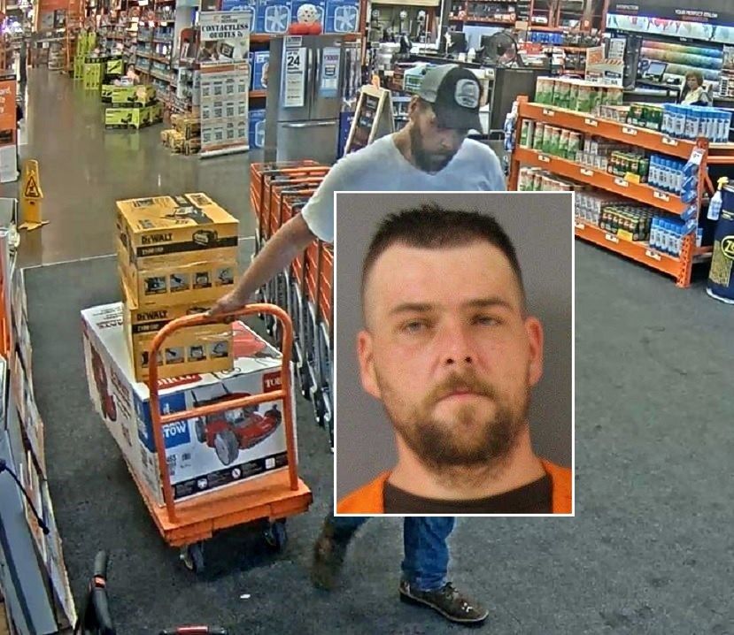 Sharpsville man suspected of shoplifting 3 lawnmowers, power washer