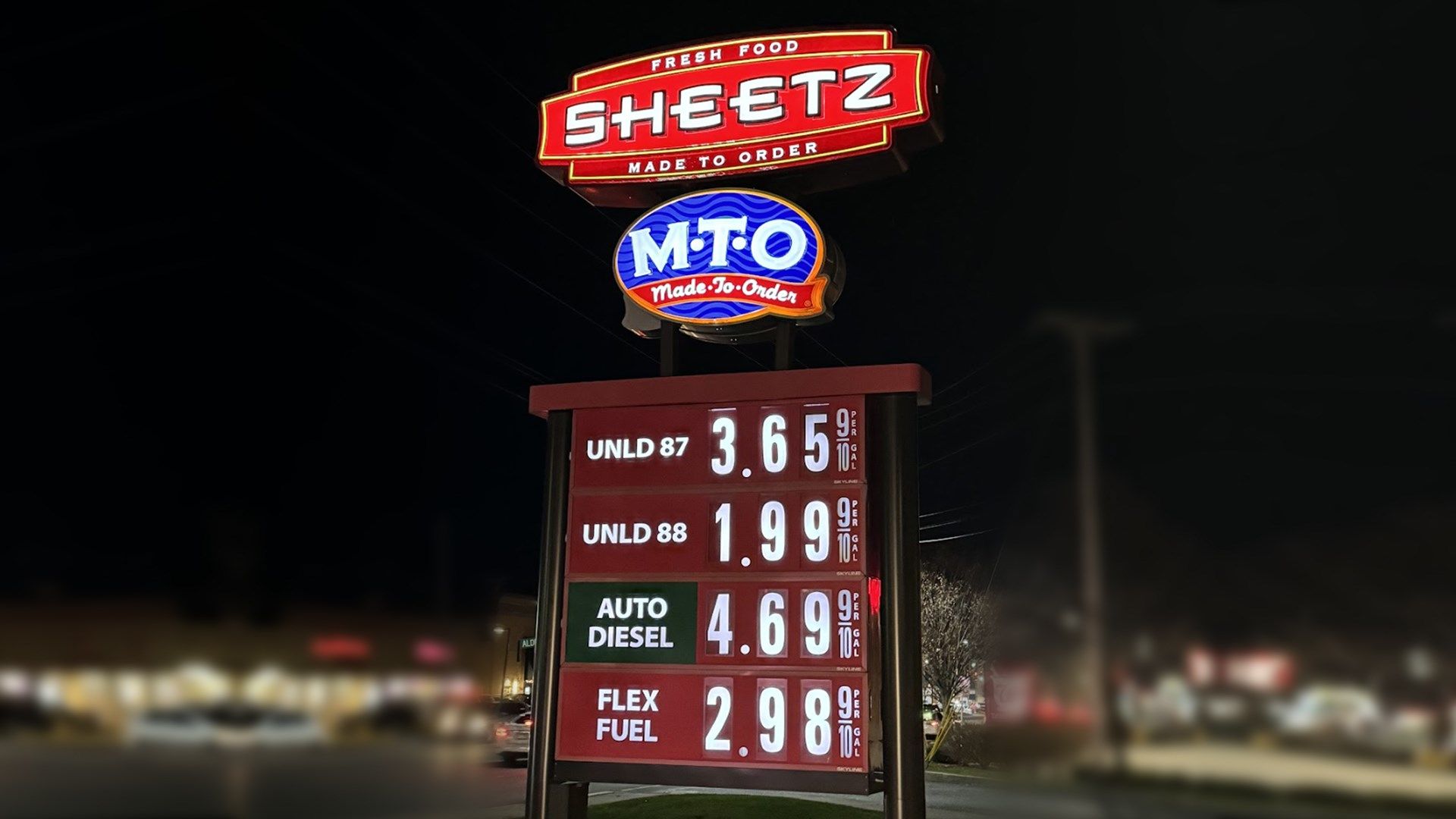 Sheetz reduces Unleaded 88 gas price to 1.99 for Thanksgiving week
