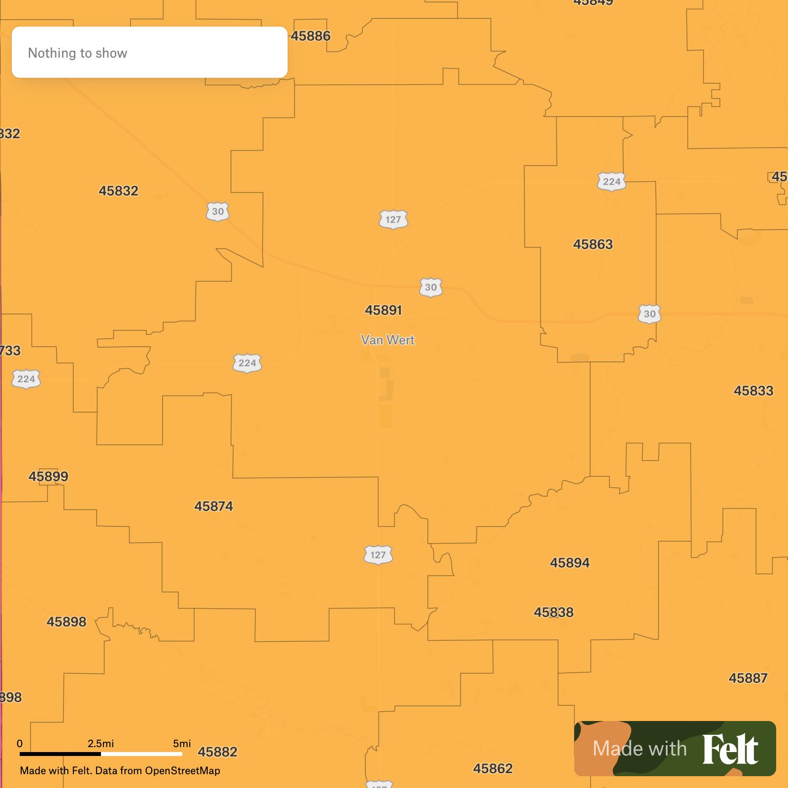 ZIP Codes in Van Wert County, Ohio