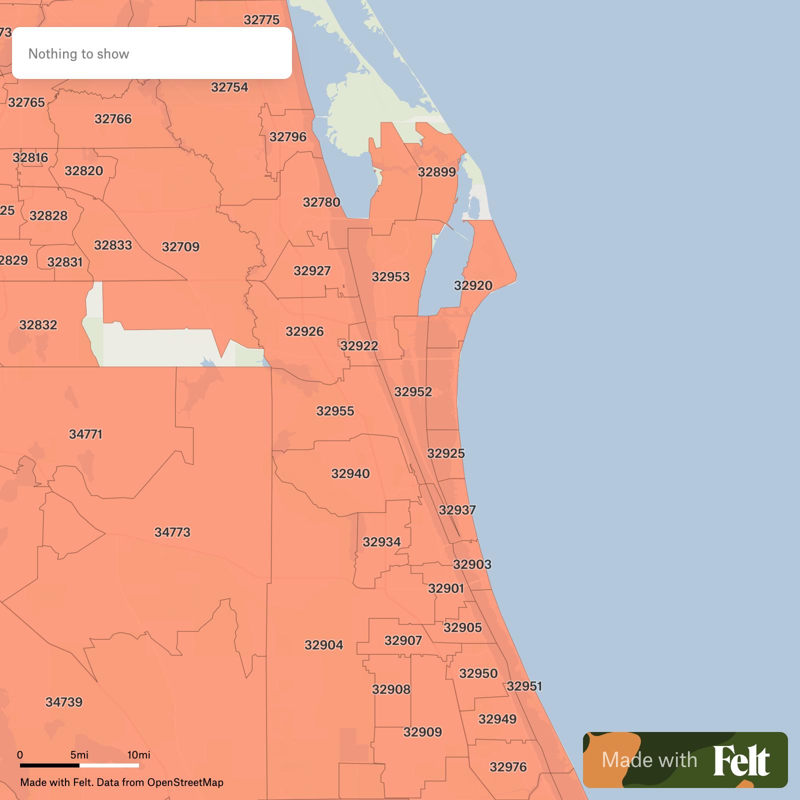 Map Of Brevard County Florida With Zip Codes