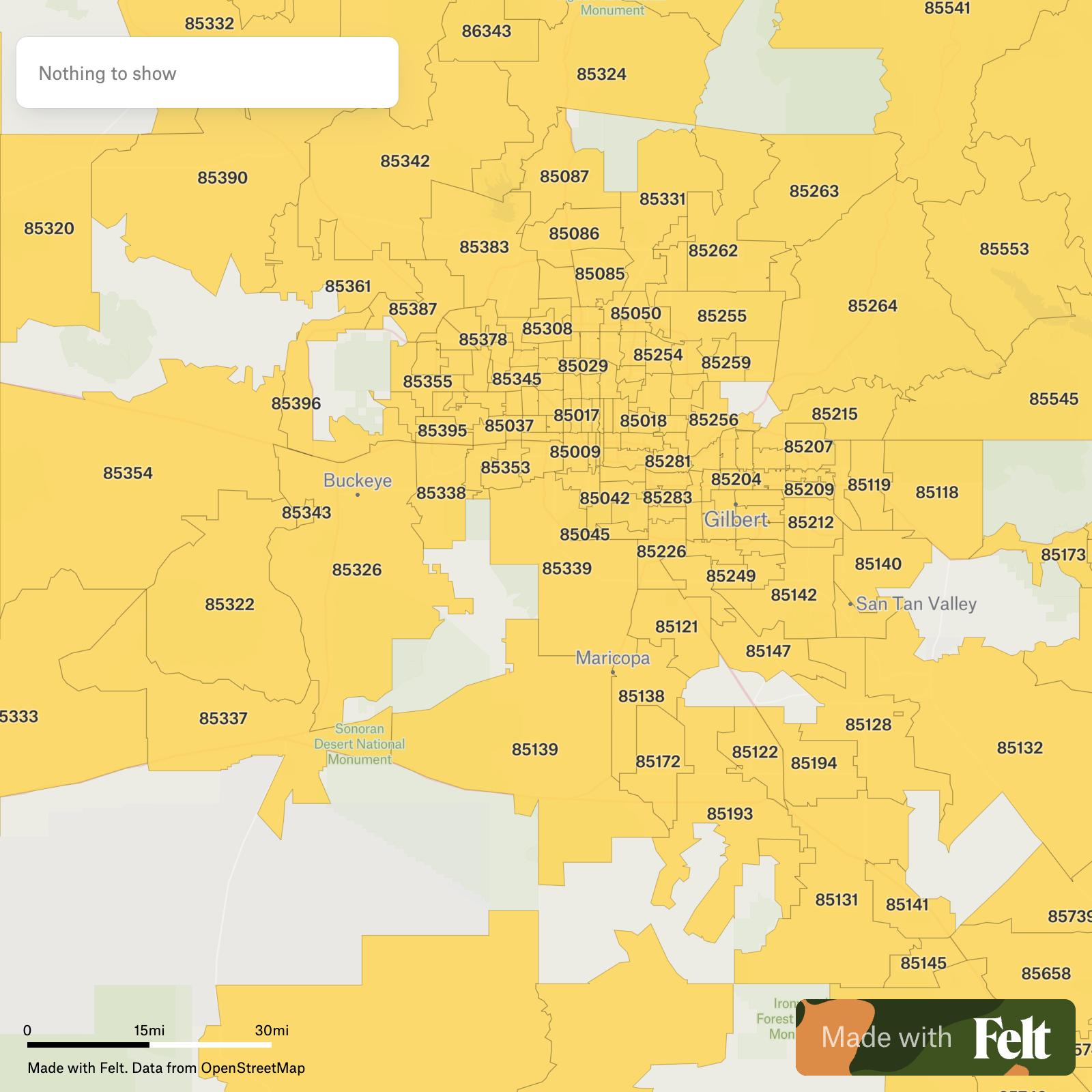 ZIP Codes in Maricopa County, Arizona