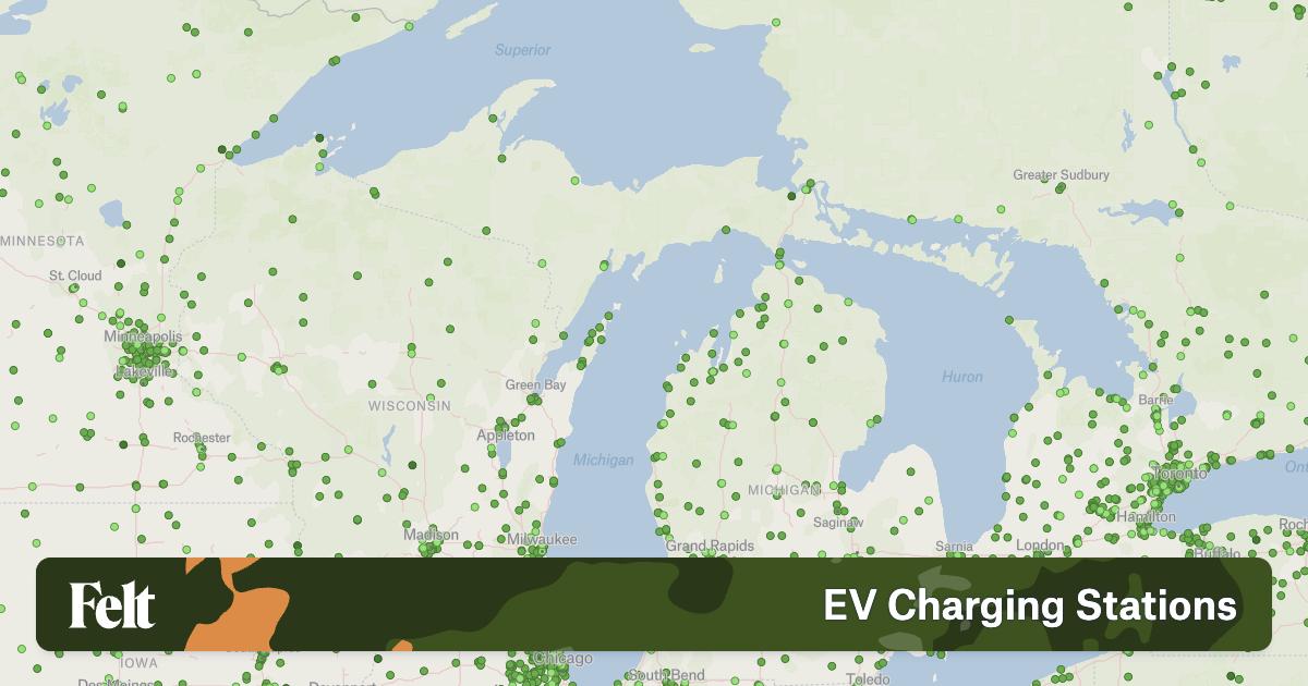 Electric Vehicle Charging Stations in Michigan