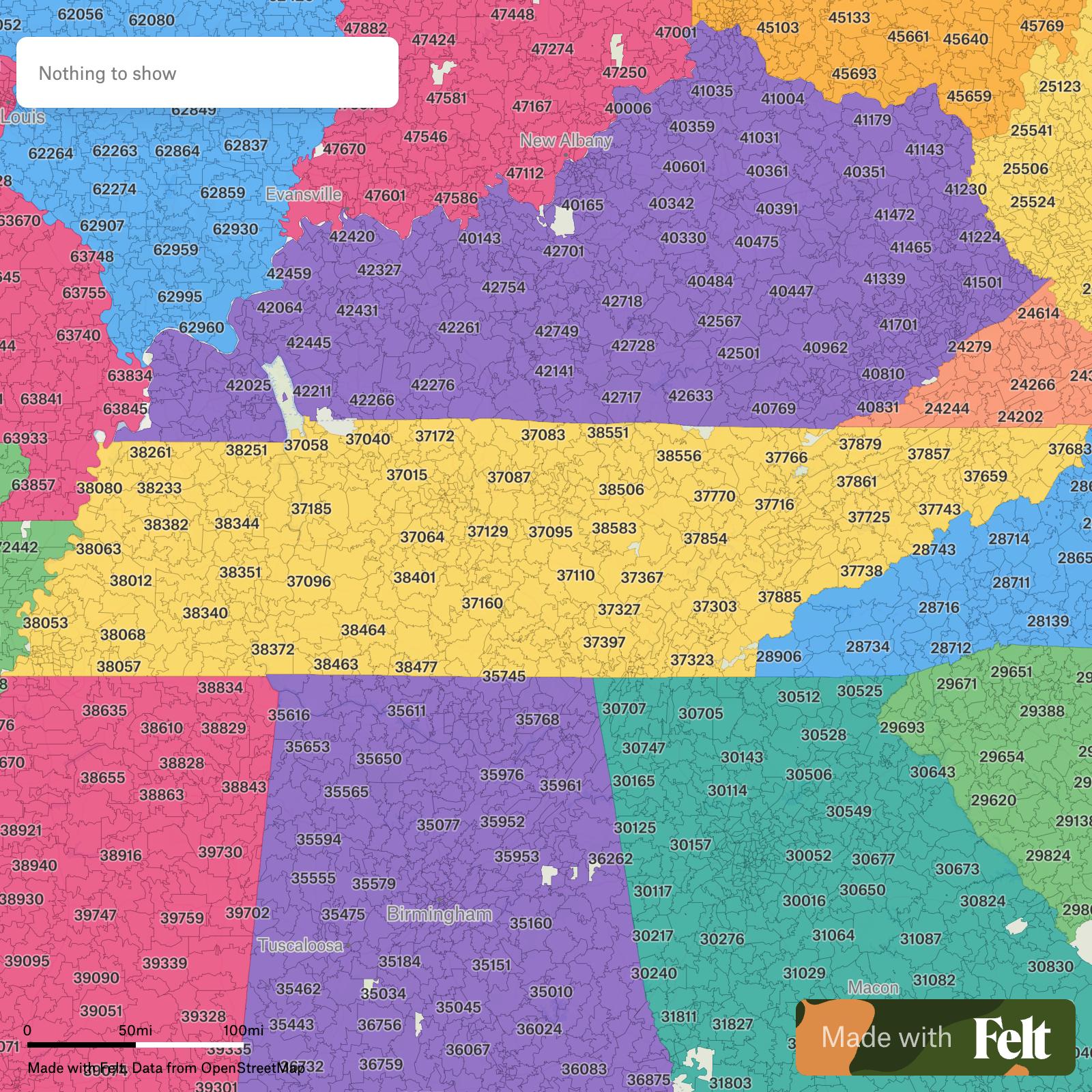 ZIP Codes in Tennessee