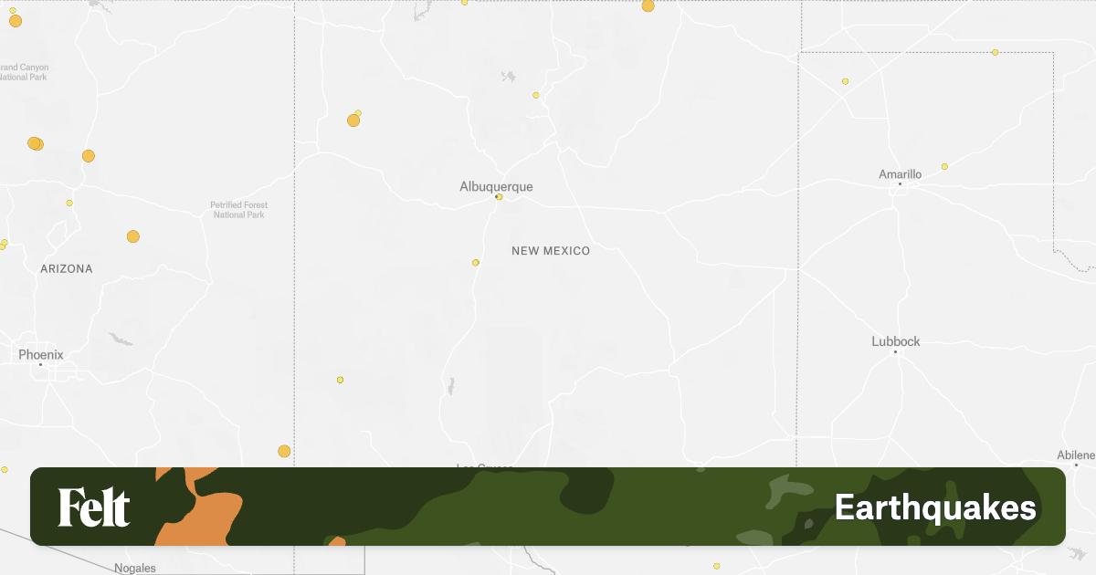 Earthquakes in New Mexico