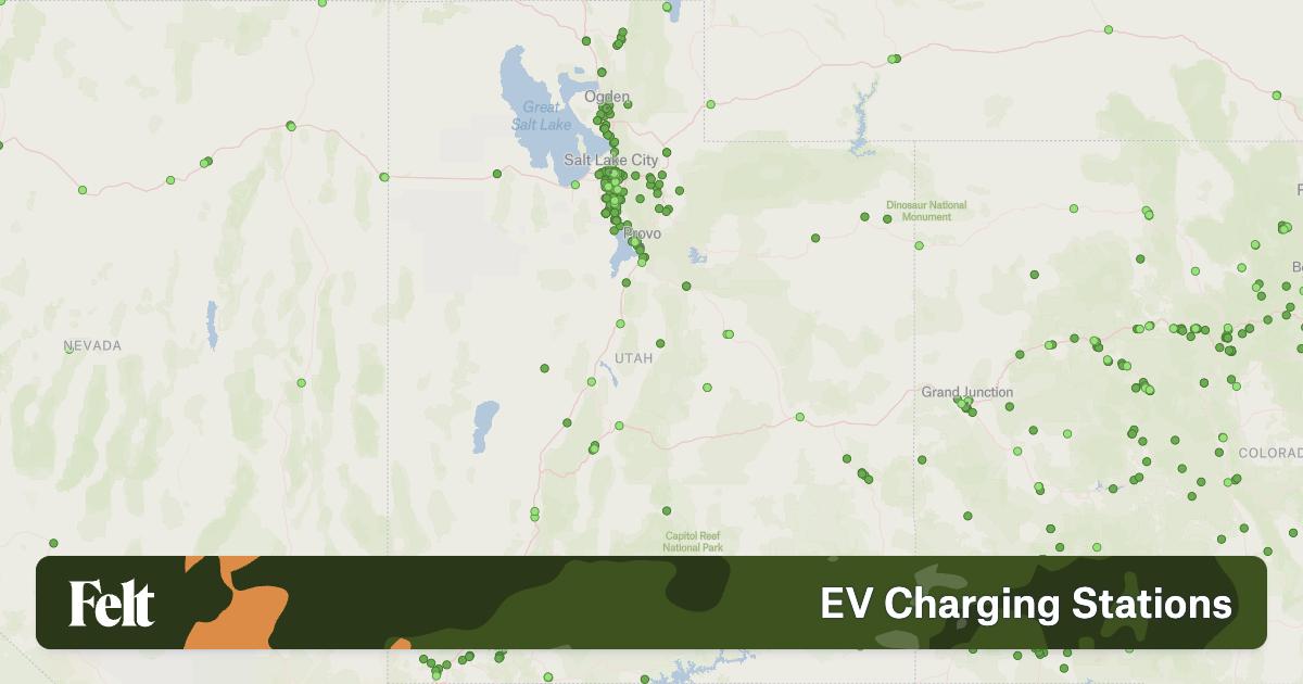 Electric Vehicle Charging Stations in Utah