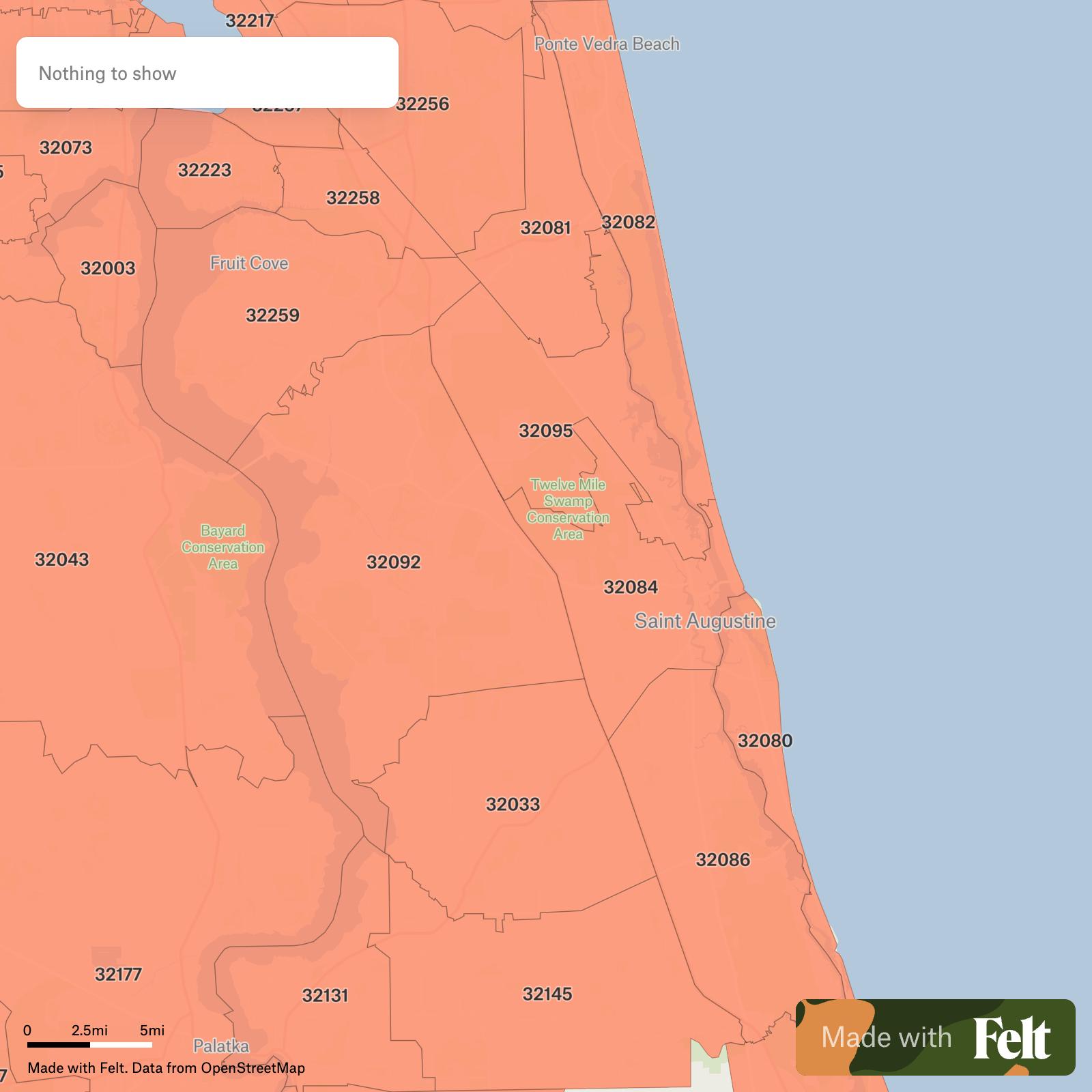 ZIP Codes in St. Johns County, Florida