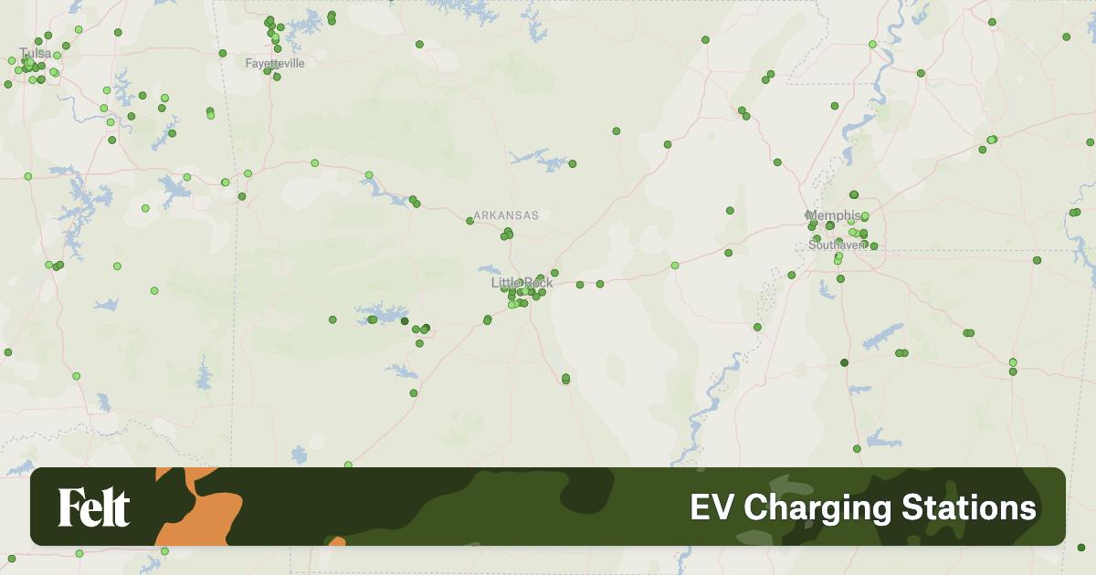 Electric Vehicle Charging Stations in Arkansas