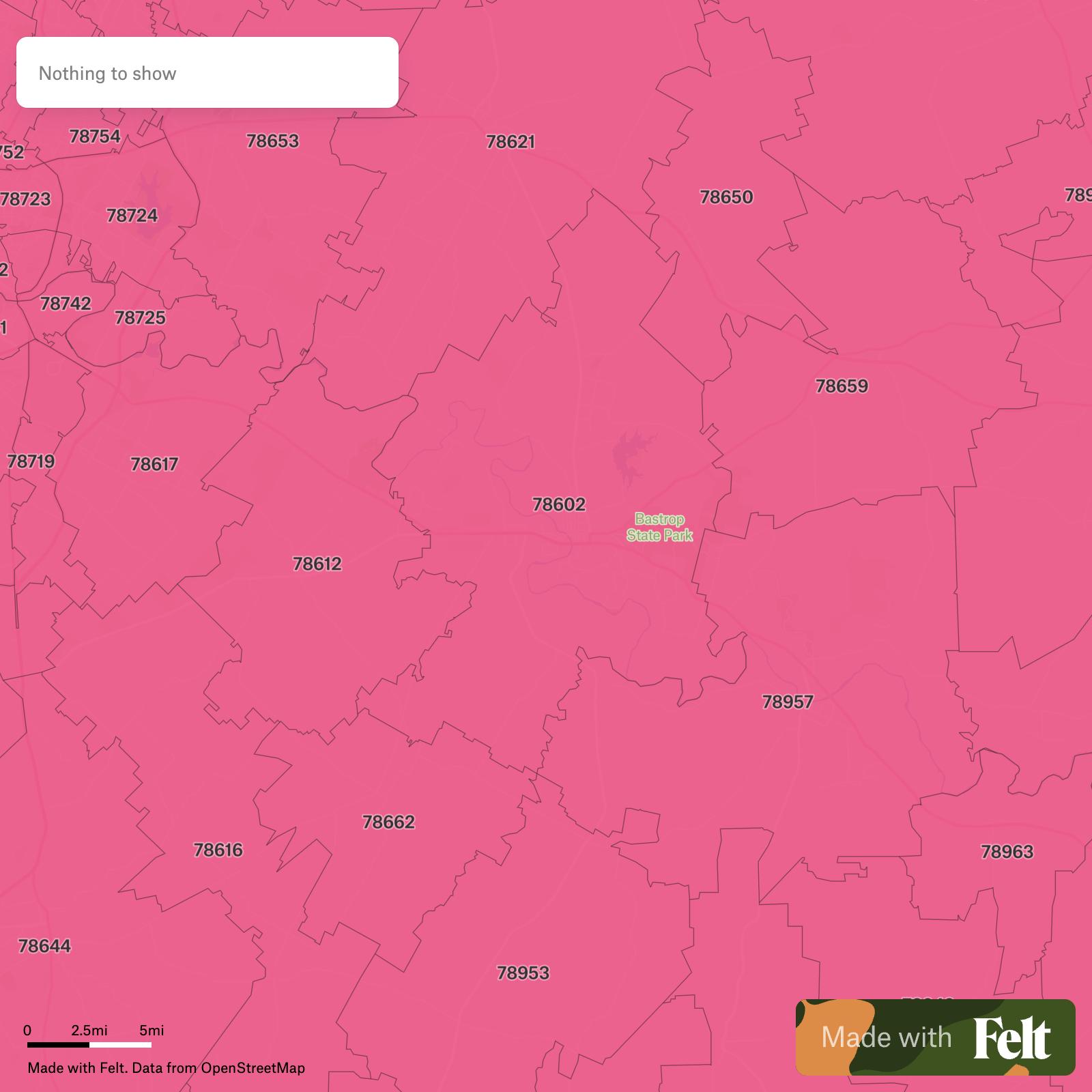 ZIP Codes in Bastrop County, Texas