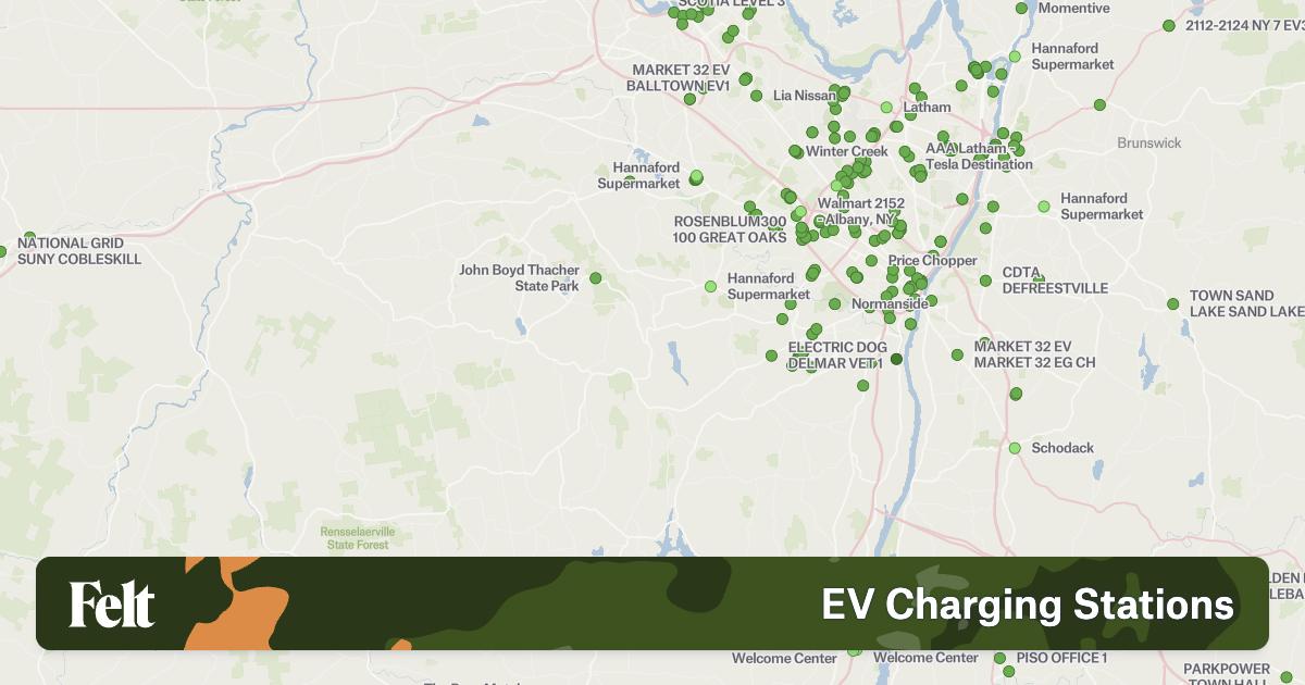 Electric Vehicle Charging Stations in Albany County, New York