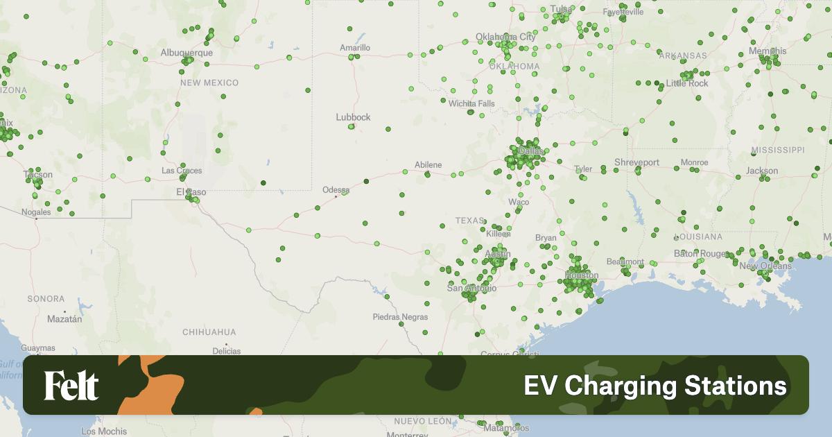 Electric Vehicle Charging Stations in Texas