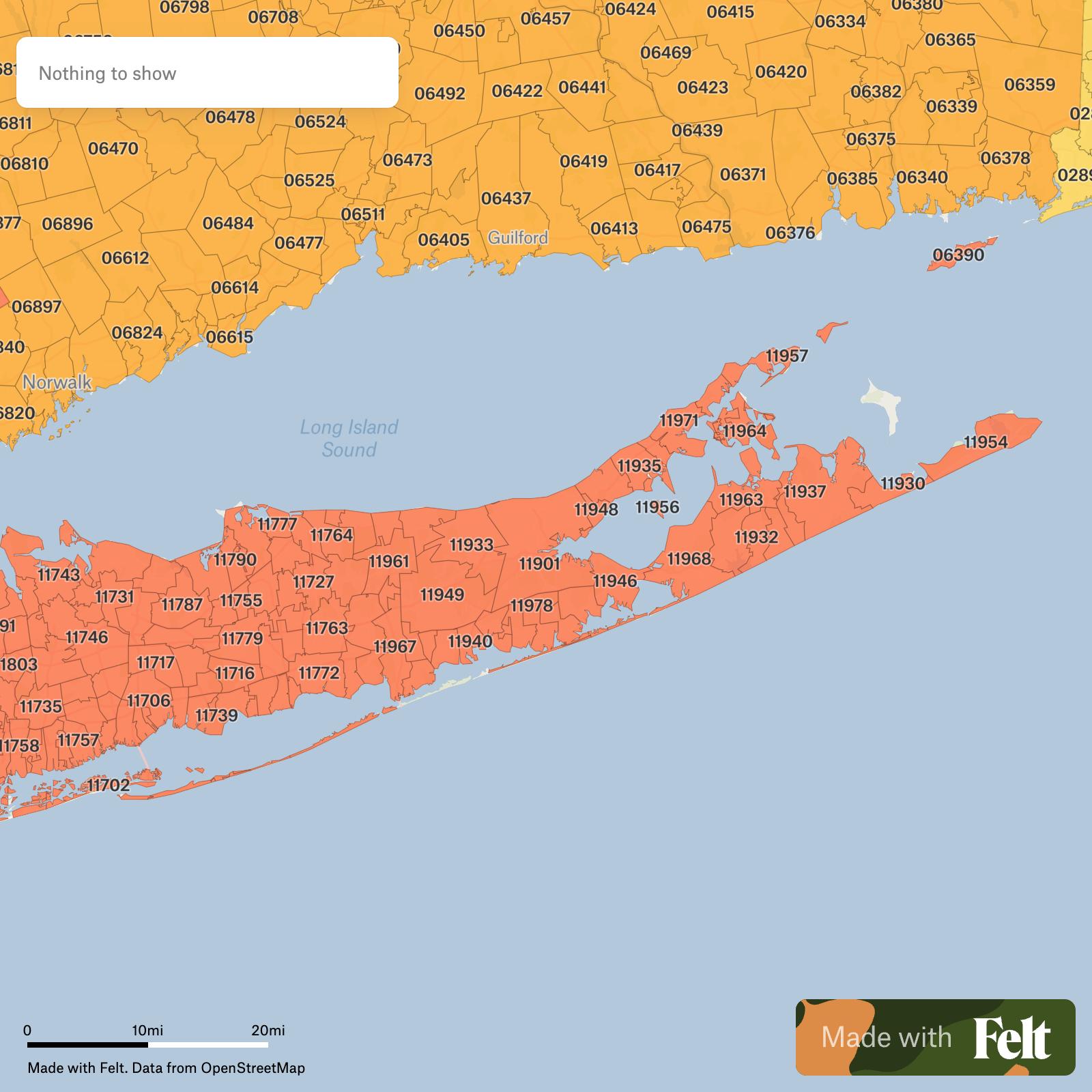 ZIP Codes in Suffolk County, New York