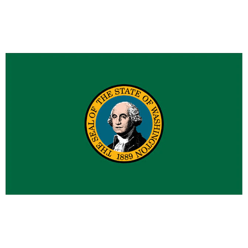 Washington State Flag W.G.N Flag & Decorating Co