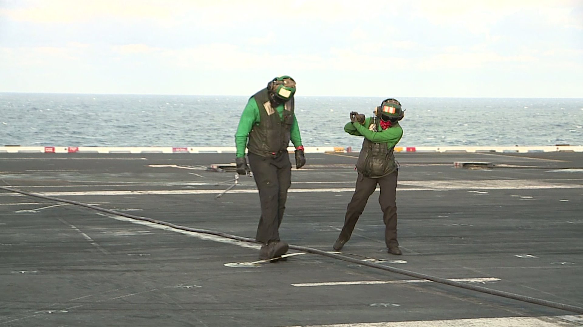 In The Navy Landing on a flight carrier, 'Top Gun' style!