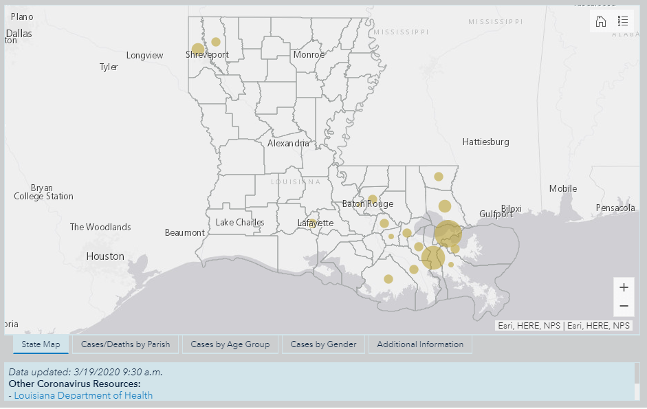 LDH Thursday morning update 8 deaths, 347 cases of coronavirus in