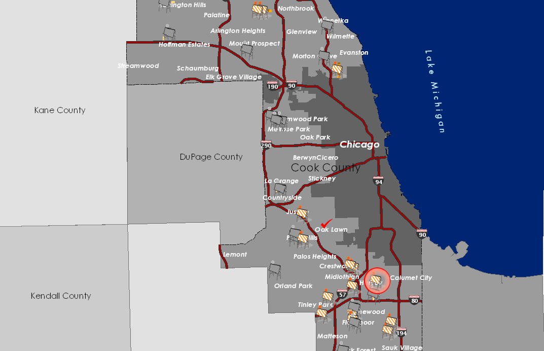 Interactive Cook County highway construction project map launched WGNTV