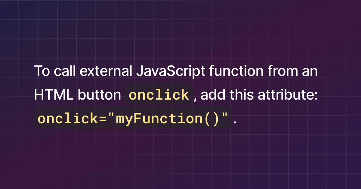 How to call external JavaScript function from an HTML button onclick?