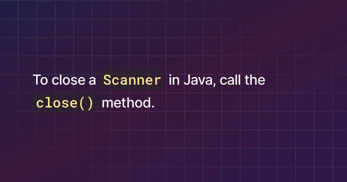 How to close a Scanner in Java?