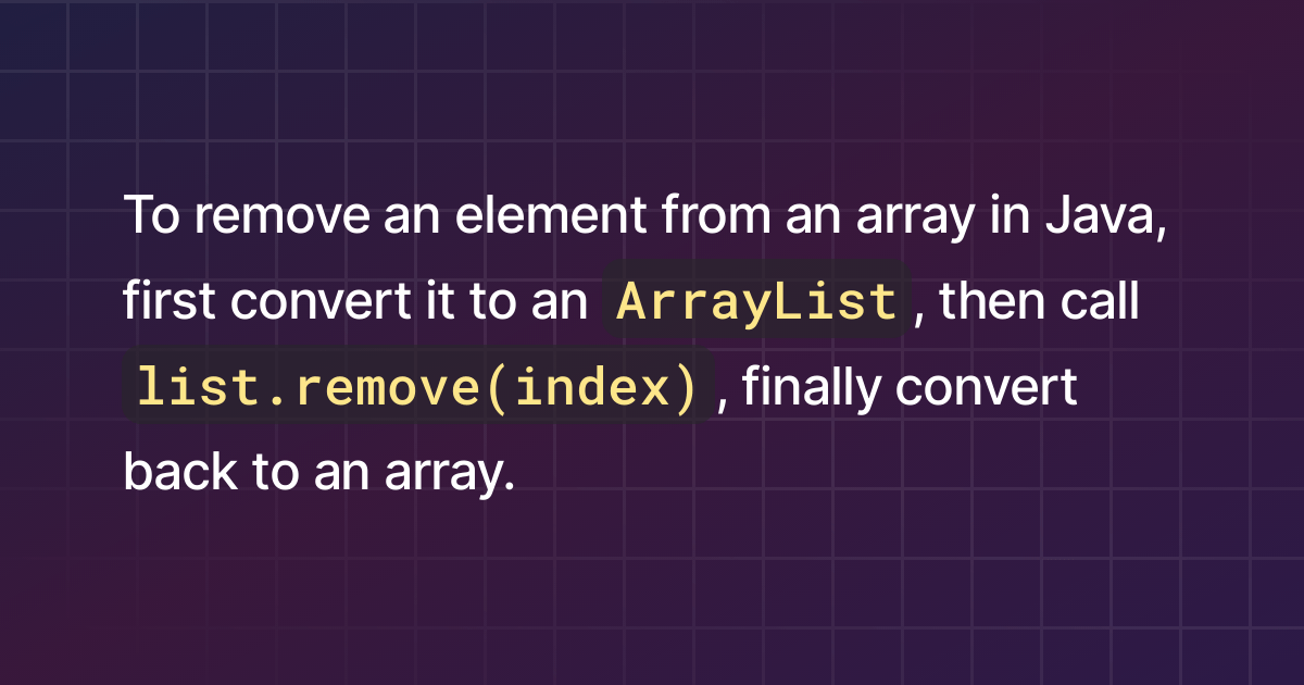 How to delete array element in Java?