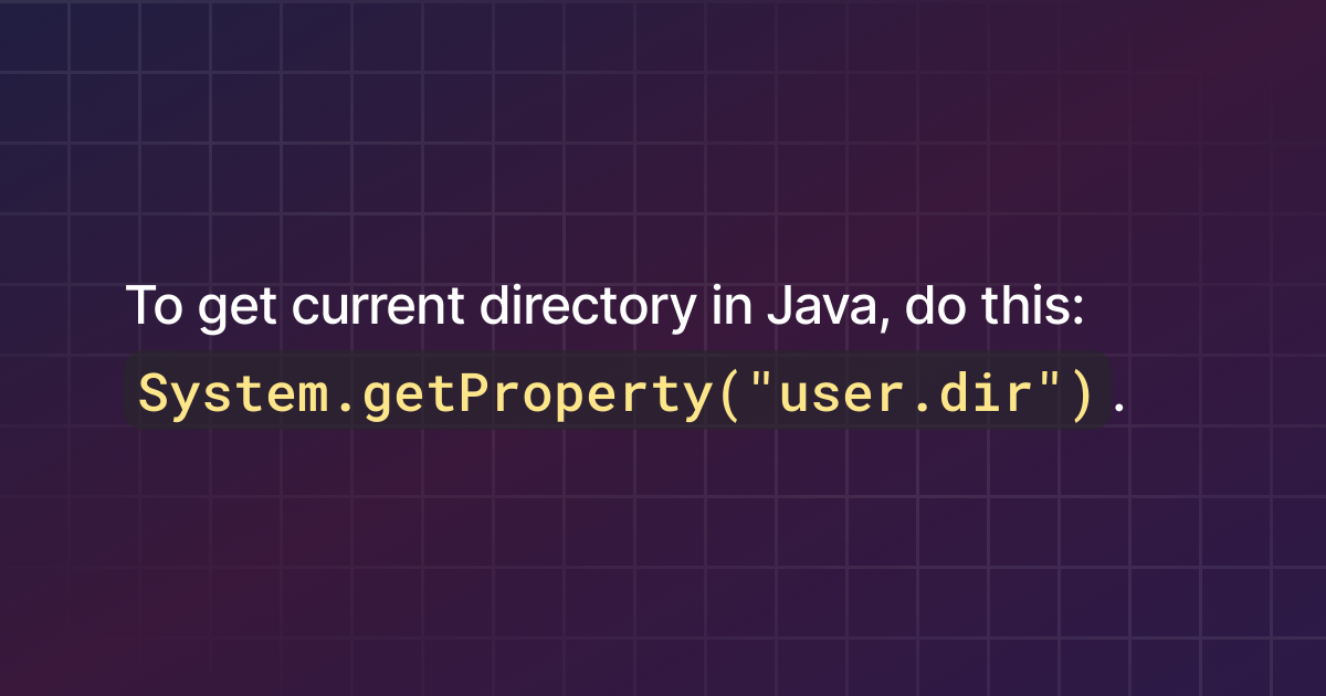 How to get current directory in Java?