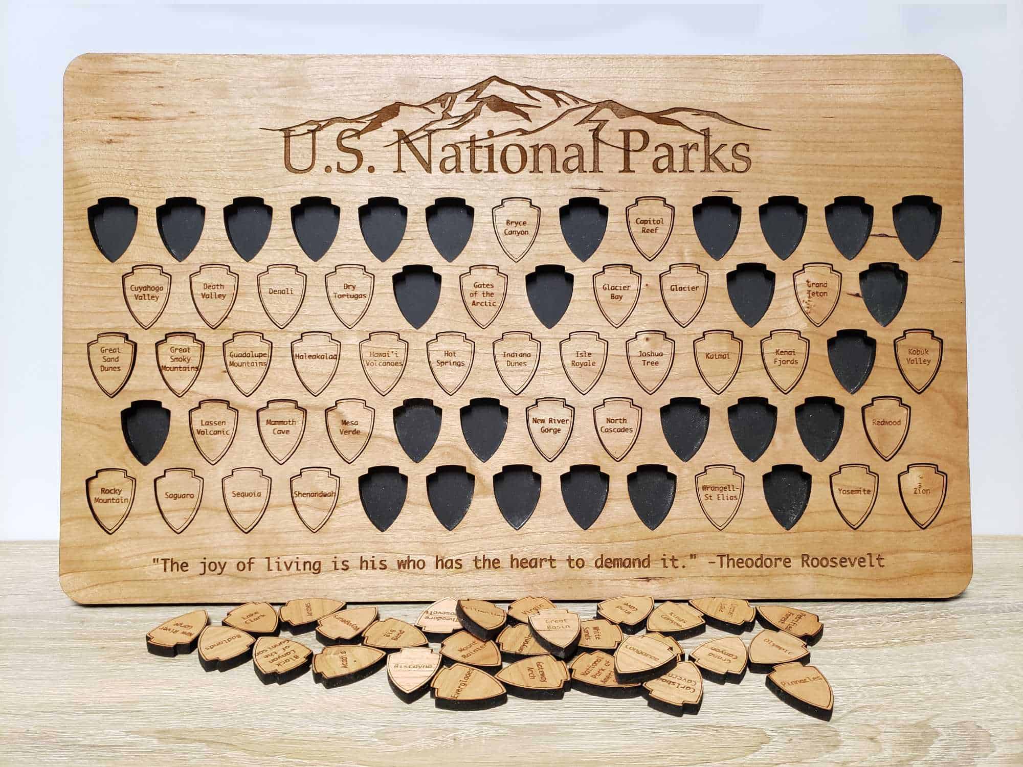 US National Parks Tracker USNP United States National Parks Board
