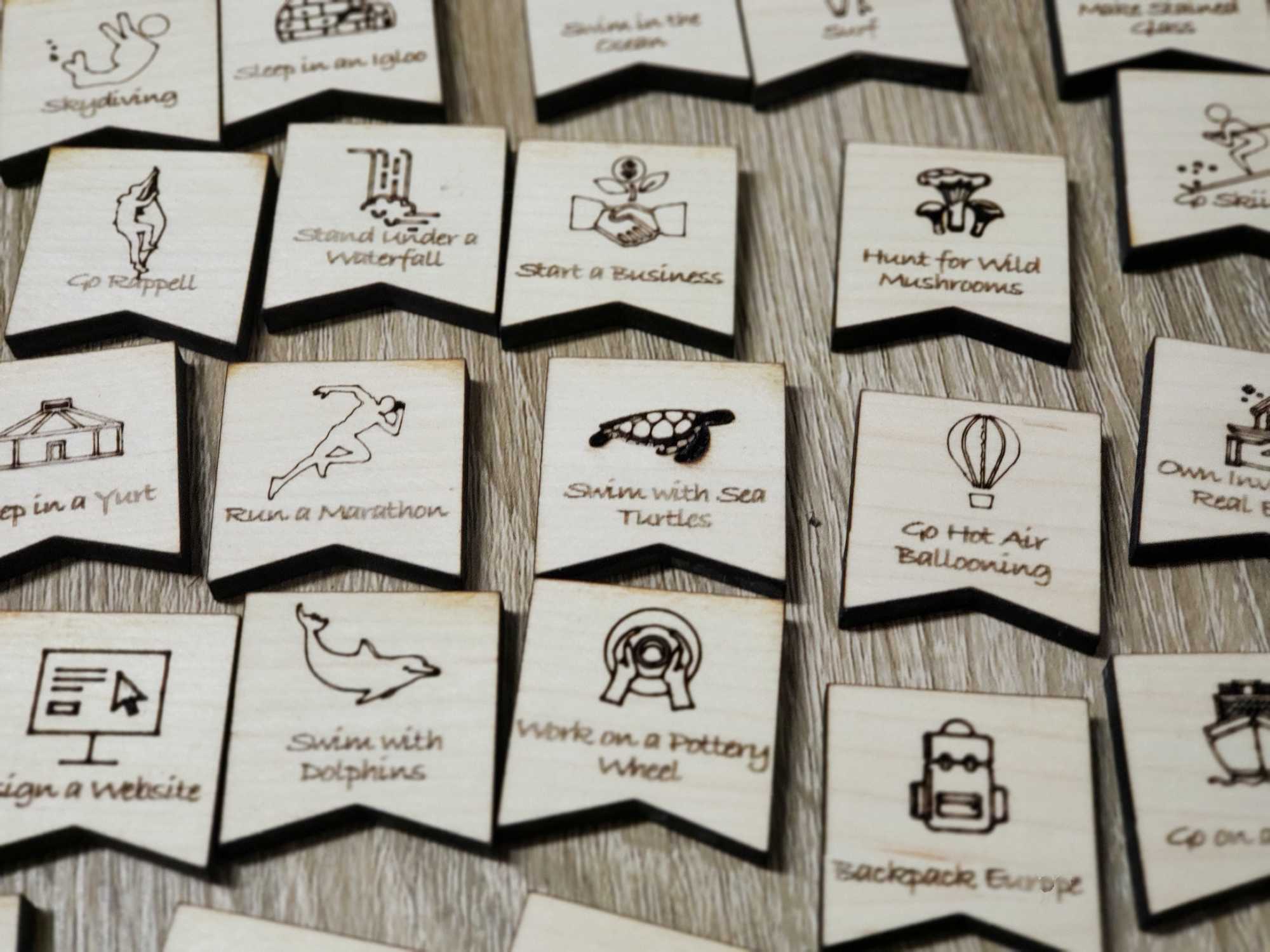 Personalized Custom Bucket List Board Life's Checklist Fully