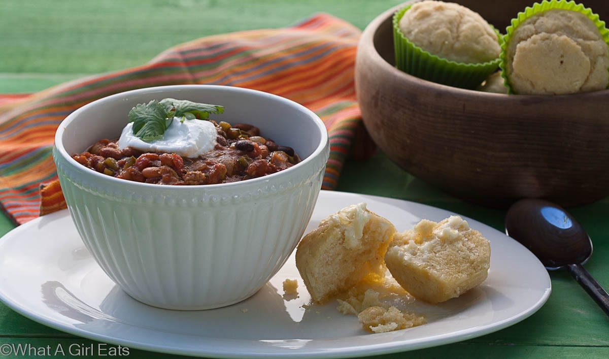 Poblano Turkey Sausage Chili What A Girl Eats