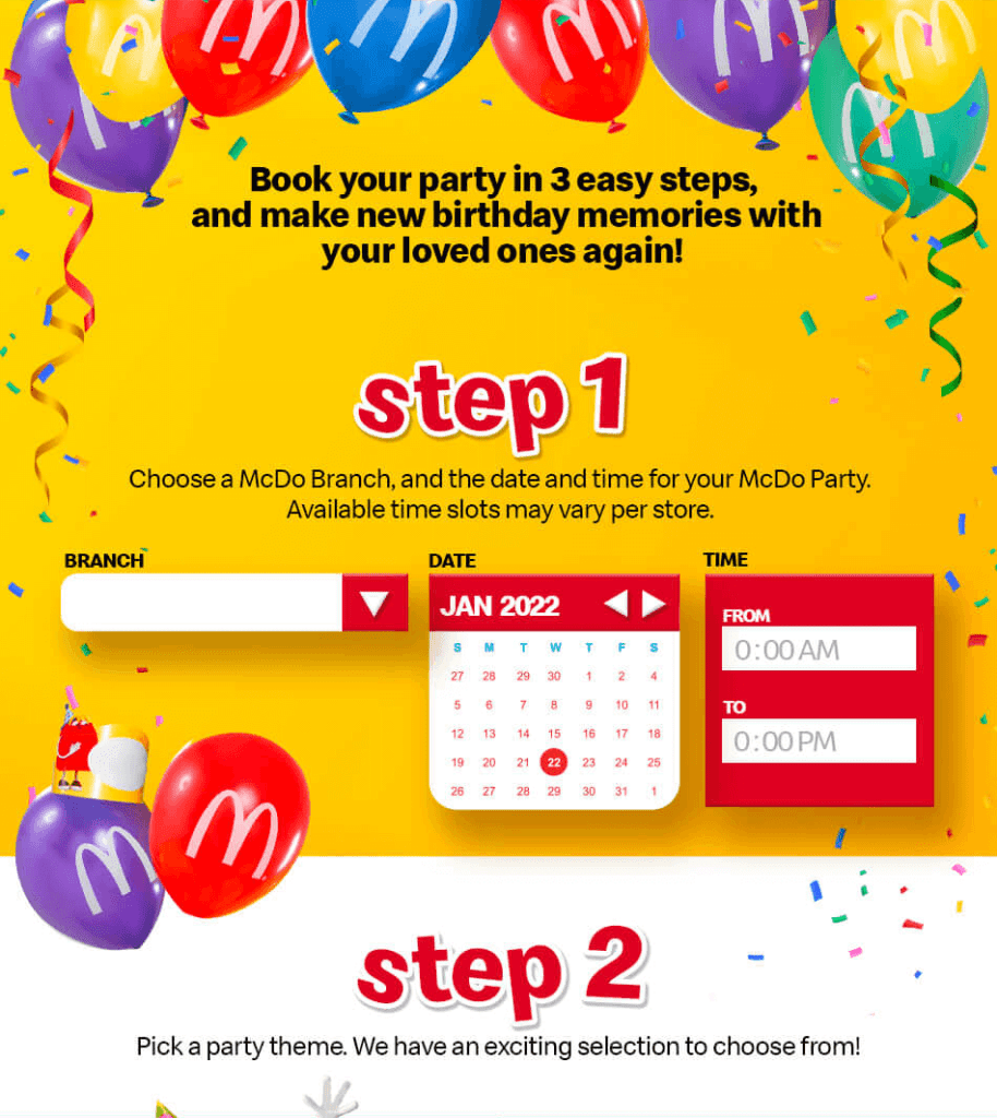 GUIDE McDonald's Party Package 2024 WhatALife!