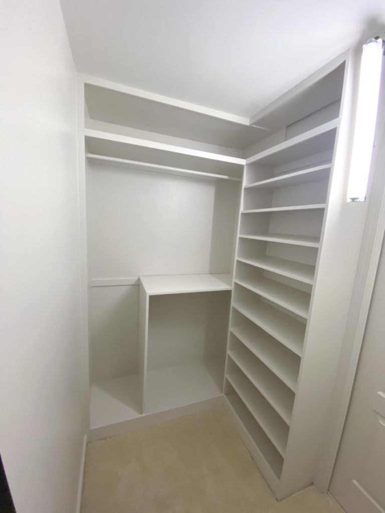DIY Small Walkin Closet Makeover on a Budget! (Part I) What BB Built
